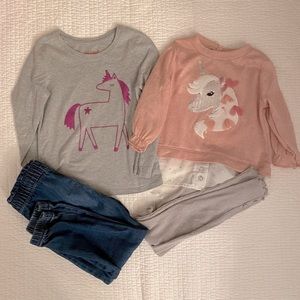 Girls 4T Unicorn Bundle